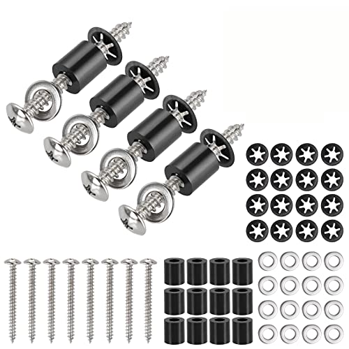 43 Set (172Pcs) Pegboard Mounting spacers and Screws Kit, Peg Boards Installation Hardware Accessories. Include Sturdy Screws, Spacers,Washers and Lock Clips for 1/8 Inch and 1/4 Inch Pegboard