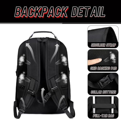 Z-MGKISS 18.4 Large Travel Backpack, USB Computer Bagpack Fits 18.4 Inch Laptop, Business Backpack for Men, TSA Flight Approved, Laptop Backpacks, Red - color: Red, size: 18.4IN