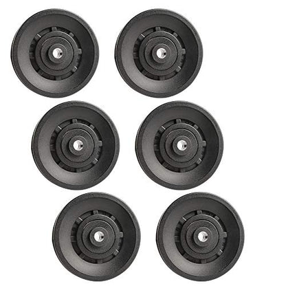90mm Universal Bearing Pulley Wheel for Cable Machine Gym Equipment Part Garage Door (6 PCS) - color: 90mm-6 PCS-P