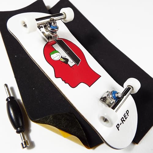 P-REP V2 Pro Performance Complete Wooden Fingerboard kit with Urethane Wheels and Bushings 32mm - Larry TS - color: Larry Ts