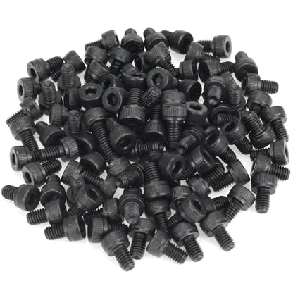 105 Pieces M4 x 6mm Socket Head Cap Screws, Thread Pitch 0.7mm, Sutemribor M4 Black Screws, 12.9 Grade Alloy Steel, Black Oxide Finish, Fully Threaded - size: M4 x 6mm, style: Socket Head