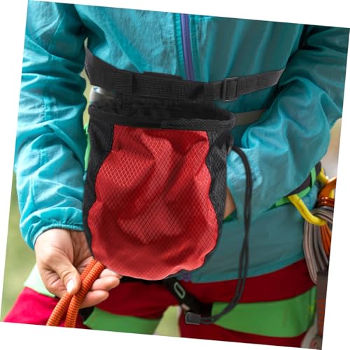 WOONEKY Chalk Storage Bag Gymnastics Chalk for Boys and Girls Climbing Chalk Bag for Sports Climbing Anti-slip Powerlifting Bag Quick Adjustment