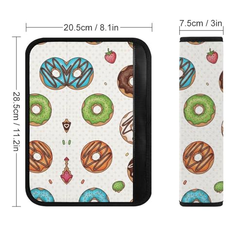 2 Pack Universal Fit Seat Belt Shoulder Pad for Kids, Car Seats Pushchair Strollers High Chair Pushchair, Donut Shoulder Protector, Anti-Slip Pad - color: Pattern 1126