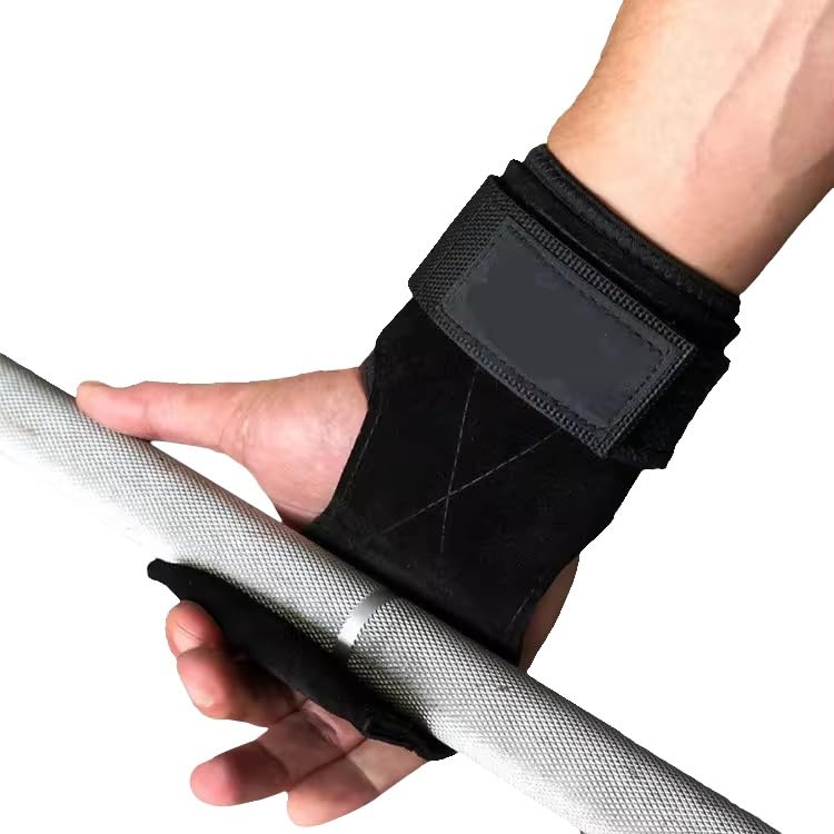 lifting straps for pull up bar – wrist weights, Adjustable Support for weightliftingDeadlift, Powerlifting, Strength Training – Gym Accessories for Men & Women (1 Pair, Black)