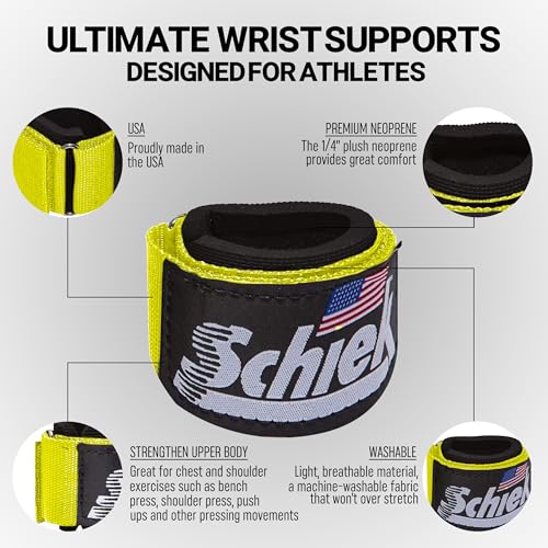 Schiek Sports Model 1100 WS Ultimate Weightlifting Wrist - color: Yellow