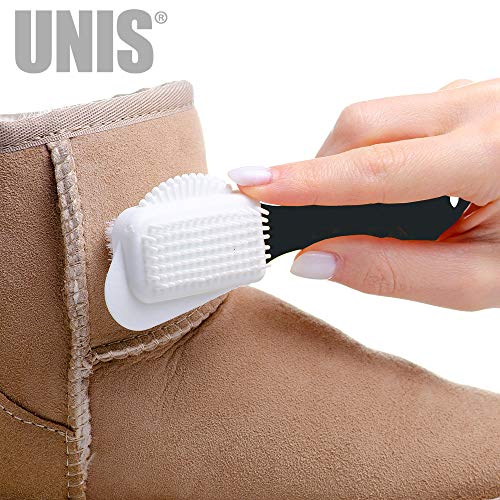 Suede & Nubuck Leather 4 Way Cleaning Caring Brush Shoe & Boots Cleaner Essential Kit with Extra 2 Erasers