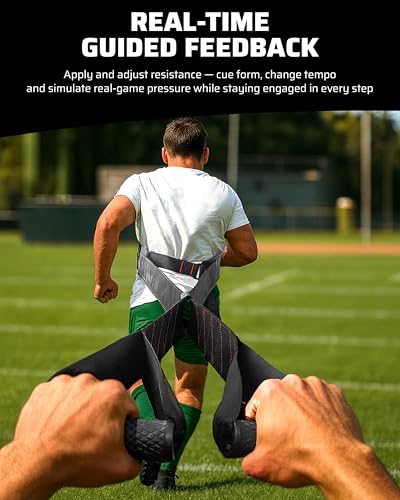 THEFITGUY Speed Training Belt for Sprint, Agility & Resistance | Overspeed & Multidirectional Drills for Coaches, Teams, Build Acceleration & Power for Football, Soccer & Track, Non-Elastic