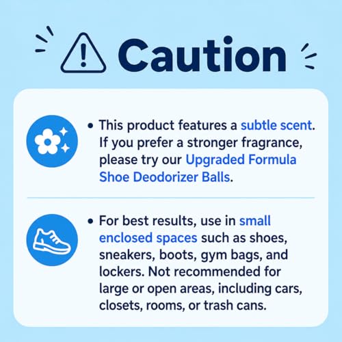 Air Jungles Odor Deodorizer Balls for Shoes & Sneakers 6 Ct | Fresh Linen Scent, Natural Refresh For Gym Bags, Lockers, Drawers & Small Spaces, Long Lasting Odor Eliminator