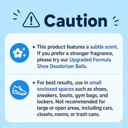 Air Jungles Odor Deodorizer Balls for Shoes & Sneakers 6 Ct | Fresh Linen Scent, Natural Refresh For Gym Bags, Lockers, Drawers & Small Spaces, Long Lasting Odor Eliminator