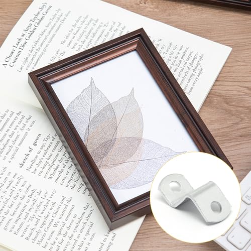 Offset Clips for Picture Framing, Z-Shape Canvas Mounting Clips with Mounting Hole, with Screws (20pcs, 14mm) - size: 14 mm