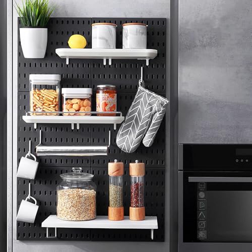 BESTYASH 3pcs J Shape Metal Pegboard Hooks for Tool Hanging Board Utility Pegboard Tool Organizer Hooks Compatible for Garage Workshop Storage