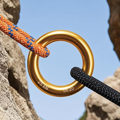 TRIWONDER Rescue Figure 8 Descender, 35kN 50kN Aluminum Rappelling Belay Gear Climbing Rigging Plate Downhill Equipment Heavy Duty - color: 52mm - 25kN Black