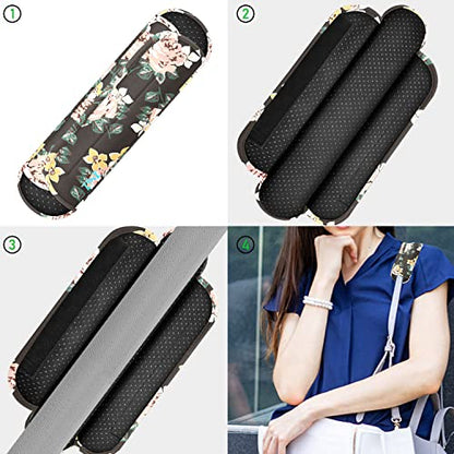 ZINZ Universal Shoulder Pad with Ultra Thick Cushion for Bag Luggage Bag Crossbody, Plus Long & Anti-Slip & Breathable,Dark Rose - color: Dark Rose
