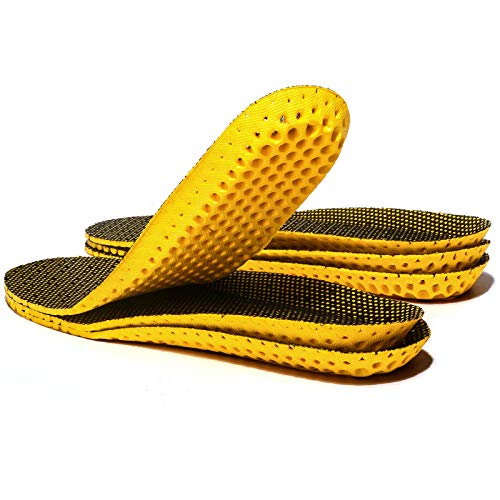 XINIFOOT 3 Pairs Comfortable Breathable Insoles - Comfort Cushioned for Running Walking Hiking, Replacement Comfort Inserts Shoes Pad for Men (US8-11) - size: L: US 8-11