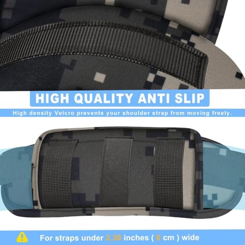 ZINZ 2-Pack Tactical Shoulder Pad, Ultra-Thick Comfort Cushion for Vest Straps, Backpacks, Breathable & Shock-Absorbing,Camouflage-gray - color: Camouflage-gray
