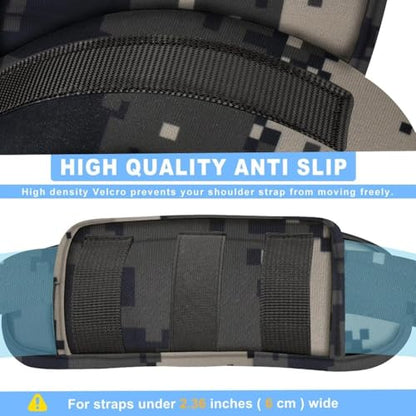 ZINZ 2-Pack Tactical Shoulder Pad, Ultra-Thick Comfort Cushion for Vest Straps, Backpacks, Breathable & Shock-Absorbing,Camouflage-gray - color: Camouflage-gray