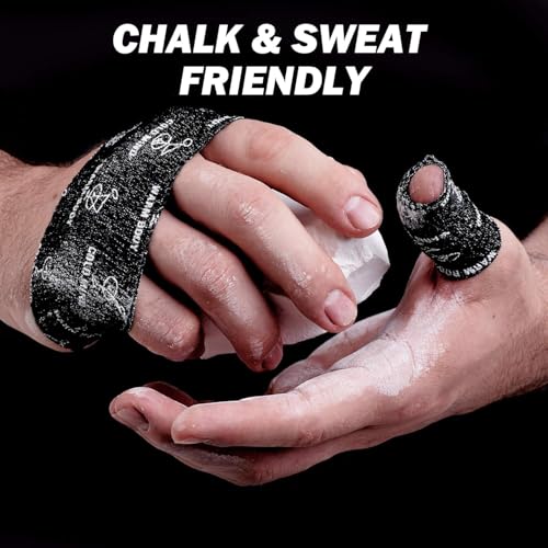 WARM BODY COLD MIND 1.85" Weightlifting Thumb Tape - Hook Grip Tape for Powerlifting, Cross Training, Gym Tape, Workout, Weight Lifting Tape, Athletic Finger Wrap (24 Rolls Mix) - color: 24 Rolls Mix