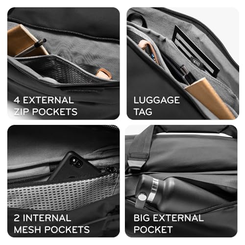 Peak Design Travel Duffel 35L, Eclipse, Weatherproof, Extra-Wide Zip, 4 External Pockets, Fits Packing & Camera Cubes, Ideal Weekend Bag, Versatile Duffel for Travel & Everyday Use - color: Eclipse, size: 35L