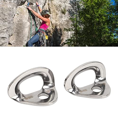 Uxsiya 2PCS Climbing Bolts Hanger 316 Stainless Steel Rock Climbing Hanger Large Bearing Capacity Anchor for Carving Aerial Work