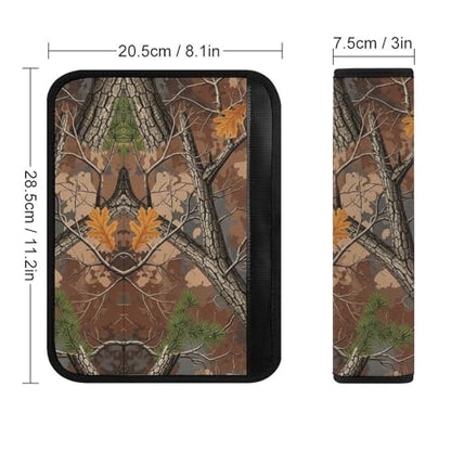 2 Pack Breathable Car Seat Belt Pad for Child, Stroller Pushchair High Chair, Hunting Camo Neck Strap Covers, Neck and Shoulder Support - color: Pattern 471