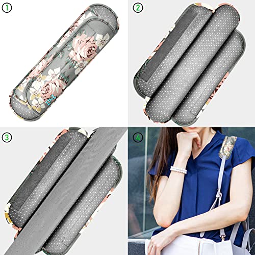 ZINZ Universal Shoulder Pad with Ultra Thick Cushion for Bag Luggage Bag Crossbody, Plus Long & Anti-Slip & Breathable,Light Rose - color: Light Rose