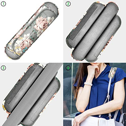 ZINZ Universal Shoulder Pad with Ultra Thick Cushion for Bag Luggage Bag Crossbody, Plus Long & Anti-Slip & Breathable,Light Rose - color: Light Rose
