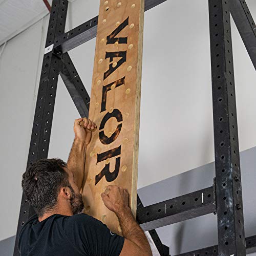 Valor Fitness Climbing Peg Board – Wall Mounted Plywood for Gym, Ninja Training, Cross Training, Rock Climbing & Gymnastics Workout Equipment - color: PG-1 Climbing Peg Board