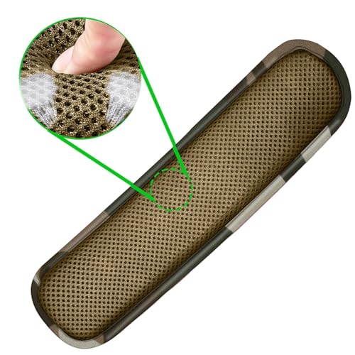 Ultra Thick & Breathable Universal Shoulder Pad Cushion for Bag - Long & Comfort - color: Camouflage Green