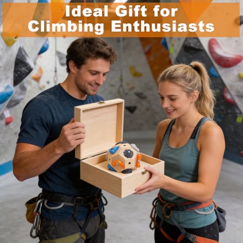 2 PCS Boulder Block,RockClimbing Ball for Finger Strength Training | Handcrafted Boulder Block for Climbers,Strength & Precision Tool, Gifts for Rock Climbers