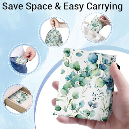 Eucalyptus Leaves Gym Grip Bag Green Adjustable Gymnastics Storage Pouch for Fitness Sports - color: Eucalyptus Leaves-green