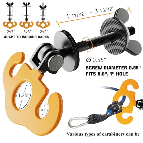 Power Rack Attachments, Hooks for Squat Rack, Resistance Band Heavy Duty, Versatile Gym Equipment Attachments, for Strength Traning, Fitness, Physical Therapy