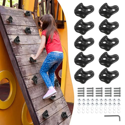 20PCS Rock Climbing Holds for Kids Climber,Extra Large Adult Rock Climbing Stones,Wall Stones with Screw Pad and Nut for Outdoor Indoor Climbing Frames Children Playground
