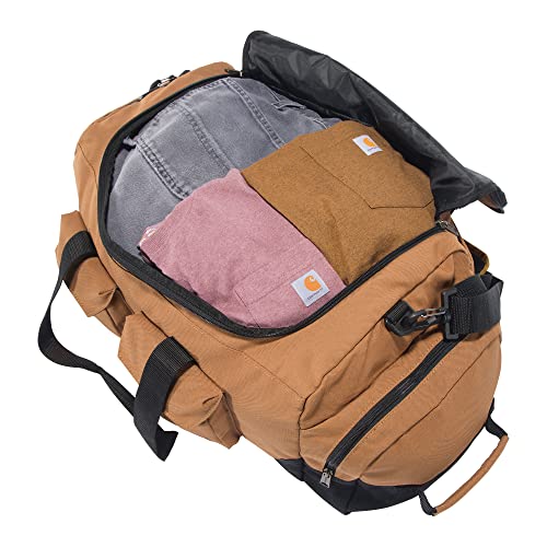 Carhartt Utility Duffel, Heavy-Duty Gear Bag for Jobsite, Gym, & Travel - color: Carhartt Brown