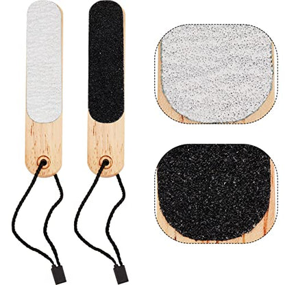 Amylove 2 Pcs Double Sided Foot Scraper Callus Remover, Rock Climbing Gear Hand Callus Remover with 20 Pcs Nail Files Pocket Sized, for Instant Results, Safe Tool
