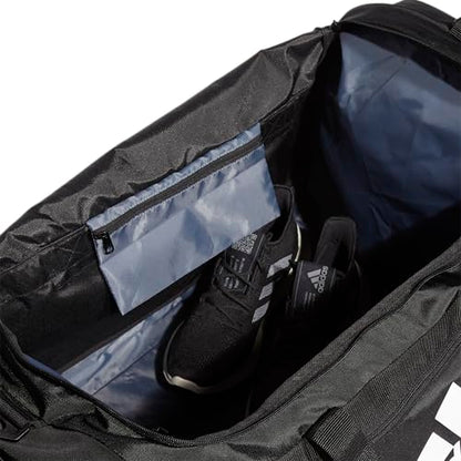 adidas Unisex Defender 4.0 Gym Duffel Bag for Men and Women - color: Black/White, style: Small (38l)