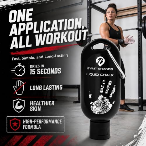 Liquid Chalk, Mess Free Gym Chalk for Weightlifting, Gymnastics, Rock Climbing, Dancing. Sweat Resistant and Long Lasting for Stronger Grip. - color: A2-4pk Cl