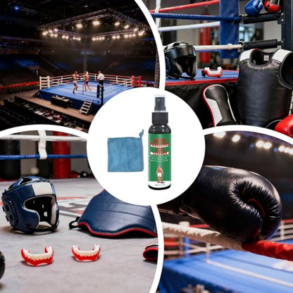 Gear Odor Spray - Boxing Gloves Deodorizer, Gym Equipment Cleaner with Fresh Use, Strong Anti, Fast Drying, Sanitizing Mist for Shoes Work Boots Clothing Bag Helmet Hockey Baseball