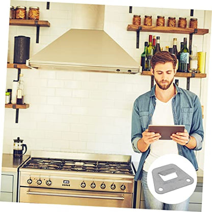 COHEALI 10Pcs Stainless Steel Kitchen Hanging Hooks Easy to Install Cooker Hood Accessories for Range Hood Storage and Organization