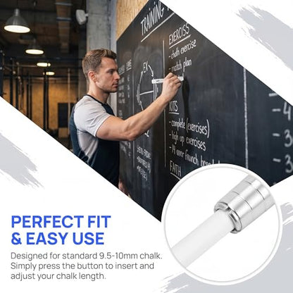 Siutaga 5Pcs Aluminum Chalk Holder Set for Chalkboard Writing, Painting and Teaching - Durable & Rust-Proof Chalk Clip Clutch