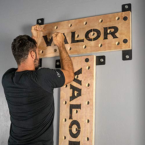 Valor Fitness Climbing Peg Board – Wall Mounted Plywood for Gym, Ninja Training, Cross Training, Rock Climbing & Gymnastics Workout Equipment - color: Double Peg Board