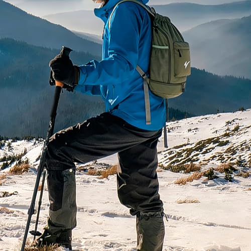 Sport Drawstring Backpack, Gym Bag with Mesh Side Pockets and Separate Shoe Compartment, Water-Resistant (Orange) - color: Orange