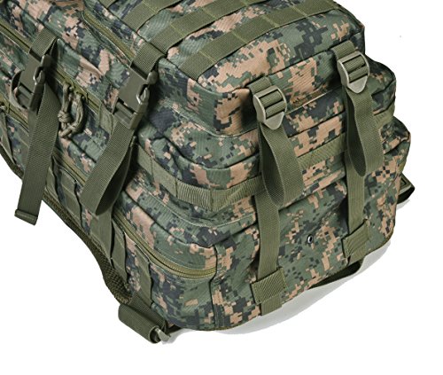 REEBOW GEAR Military Tactical Backpack Large Army 3 Day Assault Pack Molle Bag Backpacks (Woodland Camo) - color: Camo Woodland