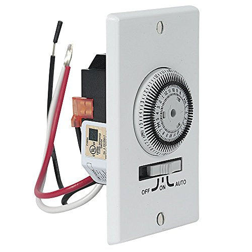 Intermatic IW700K Heavy-Duty Mechanical in-Wall Timer - 20 A Rating, 72 Trippers for 36 ON/Off Events - 3-Way Switch, Easy Installation, 3-Position Override