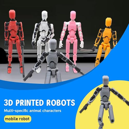 MerryXD T13 3D Action Figure,Assembly Completed Dummy Nova Titan Lucky 13 Action Figure 3D Printed Multi-Jointed Movable Toy Purple - color: Purple