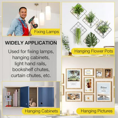 3/16" Toggle Bolts and Wing Nuts Set, 20 Pcs Hollow Wall Anchors for Drywall, Butterfly Toggle Anchors for Hanging Lamps Heavy Items,HOME MASTER HARDWARE - size: 3/16"(20pcs)