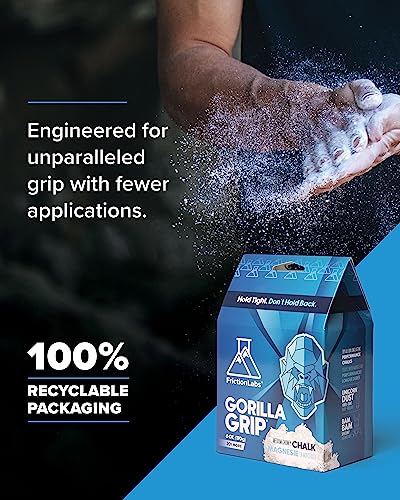 Friction Labs Premium Loose Climbing Chalk | High-Performance Hand Chalk with Superior Grip for Bouldering, Climbing, Long Lasting & Skin Friendly Powdered Chalk - size: 6 oz/170 g - Loose Chalk, style: Chunky Texture - Gorilla Grip