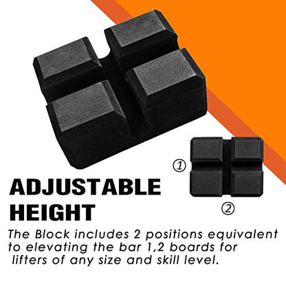 LARA STAR Bench Press Block Press Blocks Boards, Adjustable 2-5 Bench Board, Home Gym Workout Fitness Accessories for Increase Your Bench Press - color: Small