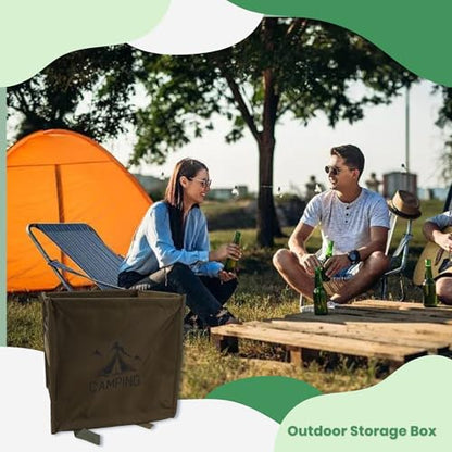Throw Line Cube Bag, Easy Folding Arborist Throw Line Storage Portable Climbing Rope Organizer Basket for Tree Work, Outdoor Rope Accessories, Travel and Picnic