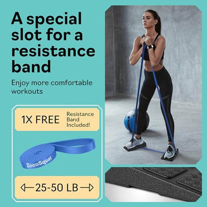 Squat Wedge Block Set of 3/5 - 960 LBS Capacity - Slant Board for Calf Stretching with 5 Stackable Angles - Calf Stretcher Slant Board - Workout Equipment - EPP Material for Exercise Equipment & Physical Therapy - color: Black&Purple
