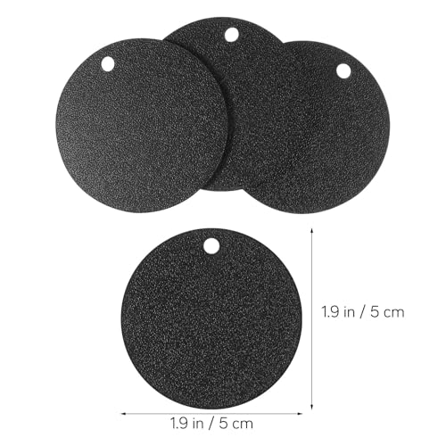 10pcs Round Mini Wooden Chalkboard Signs with Rope, Double-Sided Blackboards for Food Labeling and Memo Writing, Easy to Wipe Decorative Hanging Boards for Home and Party Use